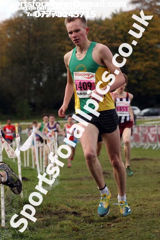 Mens junior National Cross Country Relay, Berry Hill Park, Mansfield. Photo:  David T. Hewitson/Sports for All Pics